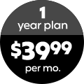 1
year plan $39.99 per mo.